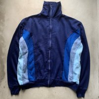 【L/XL】BRAVADO アクリル フルジップ ジャージトップス ネイビー■ビンテージ オールド アメリカ古着 80s トラックジャケット