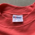 画像4: 【L】USA製 80s HANES Γφβ ソロリティ コットン×アクリル ラグランスウェット ピンク■ビンテージ オールド アメリカ古着 ヘインズ