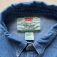 画像4: 【L/XL】Levi's 長袖デニムシャツ ブルー 青■ビンテージ オールド アメリカ古着 リーバイス 2000s Y2K ビッグサイズ ダンガリーシャツ