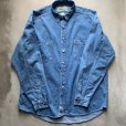 画像7: 【L/XL】Levi's 長袖デニムシャツ ブルー 青■ビンテージ オールド アメリカ古着 リーバイス 2000s Y2K ビッグサイズ ダンガリーシャツ