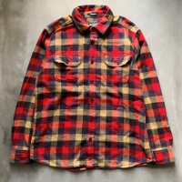 【L/XL】Woolrich ヘビーネルシャツ 赤チェック■ビンテージ オールド アメリカ古着 2000s Y2K ウールリッチ ビッグサイズ No.2