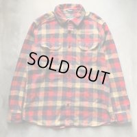 【L/XL】Woolrich ヘビーネルシャツ 赤チェック■ビンテージ オールド アメリカ古着 2000s Y2K ウールリッチ ビッグサイズ No.2