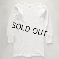 【L/XL 46-48】50s-60s FAITH ウール サーマルシャツ ライトグレー■ビンテージ オールド アメリカ古着 インナー ロンT