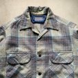 画像3: 【S】70s USA製 PENDLETON オープンカラー 長袖ウールシャツ グレー■ビンテージ アメリカ古着 ペンドルトン ボックス ボートシャツ