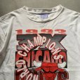 画像2: 【L】USA製 90s シカゴブルズ プリントTシャツ 白■ビンテージ オールド アメリカ古着 NBA バスケットボール シングルステッチ