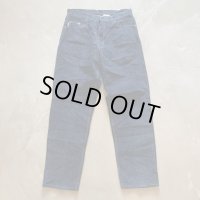 【W34】カナダ製 SKOTTS SUEDE ブルースエード レザーパンツ ネイビー■ビンテージ アメリカ古着 ピッグスキン 革パン