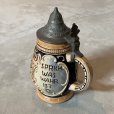 画像2: 【13.8cm】ドイツ製 蓋付き ビアマグ ビールジョッキ コップ■ビンテージ アンティーク ヨーロッパ雑貨 セラミック ブロカント