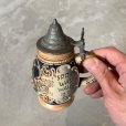 画像6: 【13.8cm】ドイツ製 蓋付き ビアマグ ビールジョッキ コップ■ビンテージ アンティーク ヨーロッパ雑貨 セラミック ブロカント
