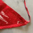 画像6: 【41cm×39cm】SALE!! マリン柄 三角巾 テキスタイル ファブリック 端切れ 赤■ビンテージ アンティーク オールド レトロ 腰巻き 古生地