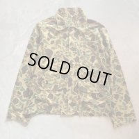 【M】UNKNOWN ハンティングシャツジャケット 迷彩 カモ柄■ビンテージ オールド アメリカ古着 コットン ダックカモ フロッグカモ