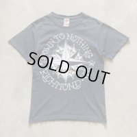 【XS/S】DOWN TO NOTHING バンドTシャツ ブラック 黒■アメリカ古着 ハードコアパンク 2000s/2010s