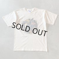 【S or Ladies】2000s GILDAN 動物 プリントTシャツ■ビンテージ オールド アメリカ古着 ギルダン コットン 象 ゴリラ トラ キリン