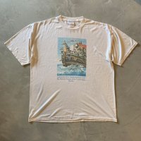 【XL】90s-2000s JERZEES 動物 ノアの方舟 プリントTシャツ■ビンテージ オールド アメリカ古着 コットン×ポリエステル