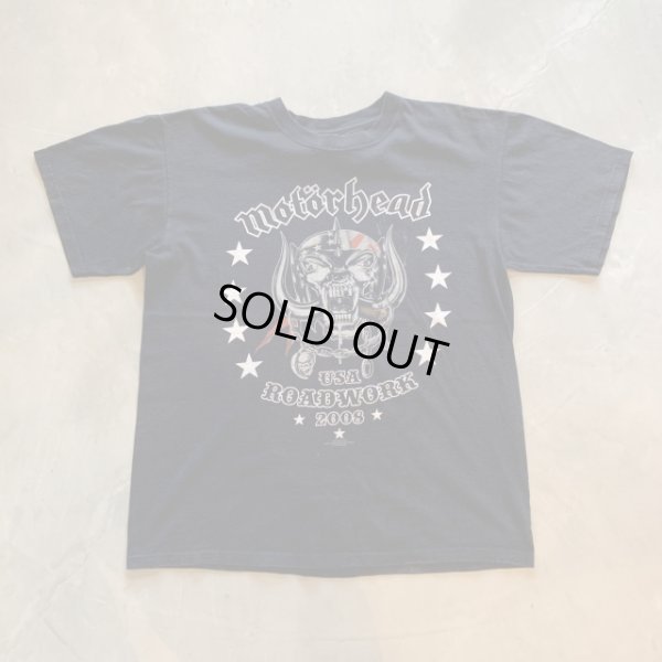 画像1: 【L/XL】2000s「motorhead」バンドTシャツ ブラック 黒■ビンテージ オールド アメリカ古着 anvil コットン モーターヘッド ツアー ロック
