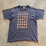 【XL】90s USA製 ヘブライ語「今日の気分はどうですか?」顔 プリントTシャツ■ビンテージ アメリカ古着 シングルステッチ フルーツ