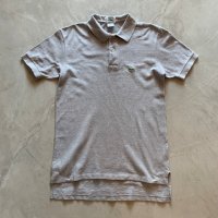 【XS/S】USA製 IZOD LACOSTE ワンポイント 鹿の子 半袖ポロシャツ グレー■ビンテージ オールド アメリカ古着 90s ラコステ レディース
