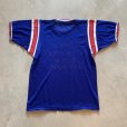 画像6: 【M/L】70s USA製 MASON メッシュ 半袖ゲームシャツ 青■ビンテージ オールド アメリカ古着 リンガー フットボール ナンバリング
