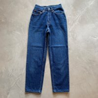 【W24-W25】80s USA製 Levi's 17505 デニムパンツ 青■ビンテージ オールド アメリカ古着 リーバイス レディース キッズ テーパード