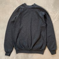 【XS/S or Ladies】90s USA製 TULTEX ラグランスウェット ダークグレー 無地■ビンテージ オールド アメリカ古着 トレーナー レディース