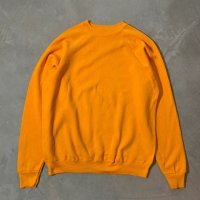 【XL】80s-90s UNKNOWN ラグランスウェット 黄色 無地■ビンテージ オールド アメリカ古着 USA製 イエロー トレーナー