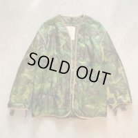 【S/M】USA製 キルティングライナー ジャケット カモ柄 迷彩■ビンテージ オールド レトロ アメリカ古着 ナイロン 中綿入り ミリタリー