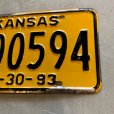 画像3: 【15.2cm×30.2cm】90s ARKANSAS トラック ナンバープレート 黄色×黒■ビンテージ アンティーク アメリカ雑貨 ブリキ看板 ガレージ