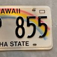 画像3: 【15.3cm×30.4cm】HAWAII ハワイ アメ車 ナンバープレート 白■ビンテージ アンティーク アメリカ雑貨 虹 ブリキ看板 ガレージ 2000s