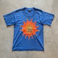画像1: 【Boys or Ladies】90s USA製 SUN プリントTシャツ 青■ビンテージ アメリカ古着 レディース 子供服 シングルステッチ デイキャンプ (1)
