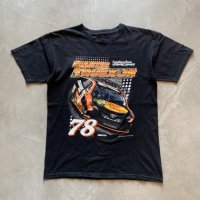 【M】NASCAR レーシング プリントTシャツ ブラック 黒■アメリカ古着 コットン ナスカー 協賛 BASS PRO SHOP MONSTER