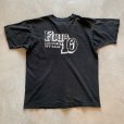 画像1: 【L】90s USA製 フルーツオブザルーム バックプリント ポケットTシャツ ブラック 黒■ビンテージ アメリカ古着 シングルステッチ ラウンジ (1)