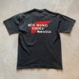 画像1: 【M】RED WING プリントTシャツ ブラック 黒フェード■ビンテージ オールド アメリカ古着 2000s JERZEES レッドウイング USA製 (1)