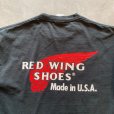画像2: 【M】RED WING プリントTシャツ ブラック 黒フェード■ビンテージ オールド アメリカ古着 2000s JERZEES レッドウイング USA製