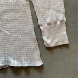 画像4: 【M/L】USA製 J.E.MORGAN オールコットン サーマルシャツ 白■ビンテージ アメリカ古着 アンダーウェア インナー ロンT ワッフル 90s