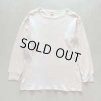 【XL/XXL】USA製 NORTHWEST オールコットン サーマルシャツ 白■ビンテージ アメリカ古着 アンダーウェア インナー ロンT ワッフル 90s