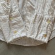 画像8: 【M/L】60s Hampton ダブルカフス 長袖ドレスシャツ 白 織柄■ビンテージ オールド アメリカ古着 オールコットン 白シャツ 総柄