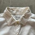 画像4: 【M/L】60s Hampton ダブルカフス 長袖ドレスシャツ 白 織柄■ビンテージ オールド アメリカ古着 オールコットン 白シャツ 総柄