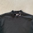画像2: 【L】90s USA製 NIKE モックネック 長袖Tシャツ ロンT ブラック 黒■ビンテージ オールド アメリカ古着 ナイキ ロゴ刺繍 ハイネック