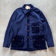 画像1: 【S/M】デッドストック Alexander's ジャケット ネイビー 紺■ビンテージ オールド ヨーロッパ古着 コットンエルボーパッチ (1)