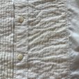 画像5: 【S/M】RRL バンドカラー ドレスシャツ 白 総柄■ビンテージ アメリカ古着 ラルフローレン フリルシャツ プリーツ 白シャツ