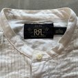 画像4: 【S/M】RRL バンドカラー ドレスシャツ 白 総柄■ビンテージ アメリカ古着 ラルフローレン フリルシャツ プリーツ 白シャツ