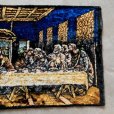 画像4: 【48cm×93cm】イタリア製 キリストモチーフ 最後の晩餐 ベルベット ラグ■ビンテージ アンティーク インテリア ベロアマット 60s/70s