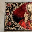 画像2: 【48.5cm×95cm】キリストモチーフ ベルベット ラグ■ビンテージ アンティーク レトロ インテリア ベロアマット タペストリー 60s/70s