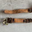 画像8: 【W32〜W34】UNKNOWN 真鍮バックル 編み込みレザーベルト ブラウン 茶色■ビンテージ オールド アメリカ古着 70s ヒッピー 革細工