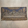 画像8: 【48cm×93cm】イタリア製 キリストモチーフ 最後の晩餐 ベルベット ラグ■ビンテージ アンティーク インテリア ベロアマット 60s/70s