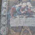 画像9: 【119cm×178cm】キリストモチーフ 最後の晩餐 ベルベット ラグ■ビンテージ アンティーク インテリア ベロアマット タペストリー 60s/70s