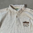 画像3: 【M/L】USA製 LL BEAN ブラックバス 刺繍入り 半袖ポロシャツ ライトグレー■ビンテージ オールド アメリカ古着 90s エルエルビーン