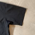 画像5: 【M/L】USA製 RED KAP 半袖ワークシャツ ブラック 黒無地■ビンテージ オールド レトロ アメリカ古着 レッドキャップ 綿ポリ 90s (5)