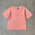 画像1: 【XS/S or Ladies】USA製 Champion プリントTシャツ ピンクフェード■ビンテージ オールド アメリカ古着 90s チャンピオン オールコットン (1)