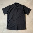 画像2: 【M/L】USA製 RED KAP 半袖ワークシャツ ブラック 黒無地■ビンテージ オールド レトロ アメリカ古着 レッドキャップ 綿ポリ 90s (2)
