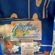 画像4: 【S】USA製 MARK CHRISTOPHER ポリエステル 半袖アロハシャツ 青 総柄■ビンテージ オールド レトロ アメリカ古着 和柄 ポリシャツ